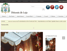 Tablet Screenshot of diocesisdeloja.org